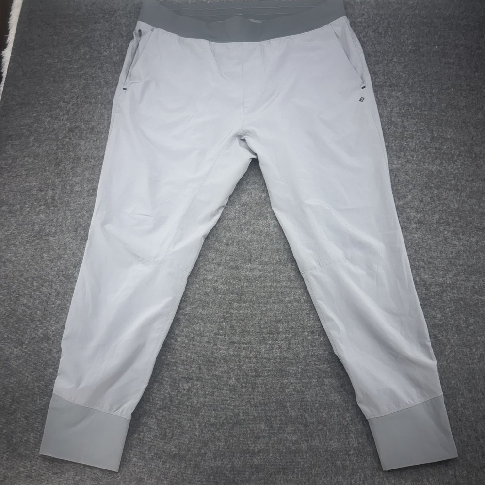 Abercrombie YPB Joggers Mens XXL Light Gray Your Personal Best Active Stretch
